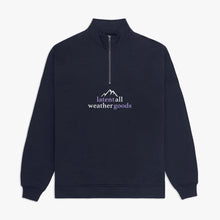 'It's Peak' Q-Zip Sweatshirt - Navy